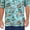 Aqua Tiki Hut, variant on Mens Hawaiian Casual Button Down Short Sleeve Beach Tiki Hut Print Party Shirt, Yellow Tiki Hut, Size: Medium, Uzzi Active Wear