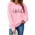 thumbnail image 6 of Craaazy Women's Christmas Shirt Long Sleeve Merry Christmas Sweatshirts Casual Pullover Tops Gifts, 6 of 9