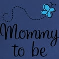 thumbnail image 2 of CafePress - Mommy To Be Blue Butterfly Maternity T Shirt - Maternity Dark T-Shirt, 2 of 3