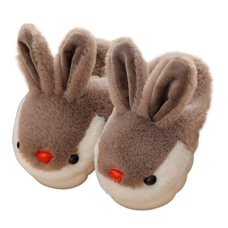 

Slippers Gift for Boys Kids Cute Slippers with Memory Foam Boys Girls Plush Warm Winter House Shoes Children Rabbit Comfy Indoor Outdoor Slip On Breathable Slippers for Girls Boys Save Big