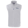 thumbnail image 2 of Men's Cutter & Buck  Gray Pennsylvania Quakers Big & Tall Charter Eco Full-Zip Vest, 2 of 3