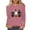 Purple, variant on Xdegoge Womens Halloween Cat And Ghost Graphic T-Shirts Long Sleeve Cute Pumpkin Print Crewneck Tops Casual Loose Fit Fall Holiday Pullover Tees Shirts for Ladies
