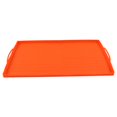 thumbnail image 3 of Alfombrilla de silicona antiadherente para parrilla, funda protectora para barbacoa, 28 pulgadas, mango naranja, compañero de cocina para exteriores, 3 of 8