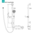 thumbnail image 2 of Pulse ShowerSpas 4001L-SSP Ergo Slide Bar Left Stainless Steel Polished, 2 of 2