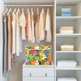 thumbnail image 4 of Yayeee Collapsible Cube Storage Bin with Lid Fabric Closet Decorative Basket with Handles, Cartoon Birds Pattern, 4 of 7