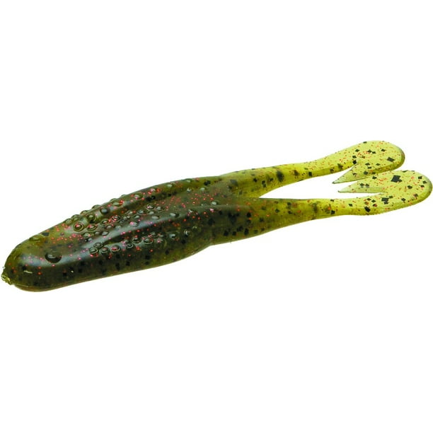 Zoom Horny Toad Freshwater Fishing Soft Bait for Bass, Watermelon Red