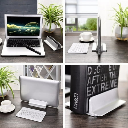 Newset Vertical Adjustable Laptop Base Stand Aluminum Alloy Notebook Desktop Holder Portable