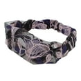 thumbnail image 5 of Unique Bargains 1 Pc Headband Flowers Lace Wide Hairband for Women Purple, 5 of 5