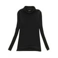thumbnail image 4 of Women's Long Sleeve T-Shirt Turtleneck Lightweight Pullover Bottoming Tops, 4 of 4