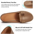 thumbnail image 5 of CHICVOMEY Dressy Shoes for Women Loafers Penny Loafers for Women with Arch Support Slip On Flats for Walking & Work, 5 of 9