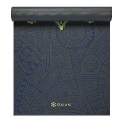 Gaiam Premium Print Yoga Mat, Sundial Layers, 6mm