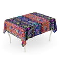 thumbnail image 1 of NUDECOR Geometric in Ethnic Bright Colorful Shapes Triangles Strips Tablecloth Table Desk Cover Home Party Decor 60x104 inch, 1 of 1