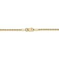 thumbnail image 4 of Leslie's Real 14kt Yellow Gold 1.3mm Diamond-Cut Rope Chain; 22 inch; Lobster Clasp; for Adults and Teens; for Women and Men, 4 of 5