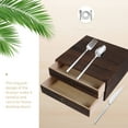 thumbnail image 4 of ColoMX Caja de tipo de cajón de mesa de 1 piezas Caja de almacenamiento de escritorio de madera Home Organizador de sol, 4 of 8