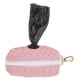 thumbnail image 4 of Dispensador de bolsas de basura para perros con cremallera, mate, gran capacidad, tamaño de orificio apropiado, dispensador de Bolsa para excrementos de perro para exteriores, color rosa Sakura, 4 of 5