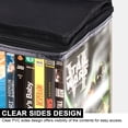 thumbnail image 6 of Deago 4 Pack DVD Storage Bags, Clear PVC DVD Case Holder with Handles and Zipper, Stackable Media Organizer Bag for DVDs, CDs, Blu Ray Disc, Movie Cases, VHS Box, Video Game Disks, 6 of 10