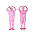 thumbnail image 3 of MAWCLOS Combinaison pour Femmes en Flanelle, Barboteuses, Pyjama à Manches Longues, Bas Resserré, Vêtement de Nuit, Imprimé d'Animaux de Dessins Animés, une Pièce, Oeil Fermé, Tianma L, 3 of 4