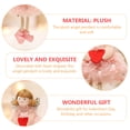 thumbnail image 4 of CIMAXIC Plush Angel 1Pc Creative Plush Heart-shaped Pattern Angel Doll Pendant Hanging Decor,5.71"X3.54"X1.18", 4 of 5