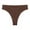 Brown, variant on cfhntfmh Thongs Underwear for Women Seamless Low Waisted Bikini Panties T-Shape Ribbed Breathable Stretch Briefs
