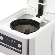 Haden Generous Brew 14 Cup Programmable Digital Coffee Maker, Ivory/Chrome