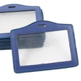 thumbnail image 4 of Office   Name Badge ID Credit Card Horizontal Holder Blue Clear 10pcs, 4 of 5