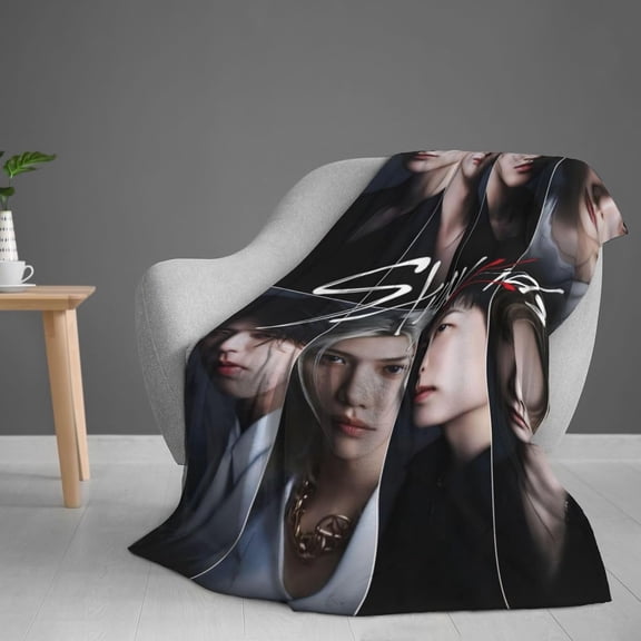 StraySKZ Stray Flannel Throw Kidss Soft Cozy Throw Blanket 60"x50"