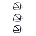 thumbnail image 1 of ZheElen Alloy Brake Cable Housing Line Shield Fender Disc for black 6x5x0.2cm 3Set, 1 of 6