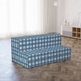 thumbnail image 4 of Abstract Foldable Mattress, Vintage Optical Illusion, 78.7" x 47.2", Azure Blue and Cadet Blue, by Ambesonne, 4 of 6