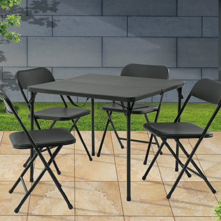 Mainstays Banquet Resin Folding Chair, Black (Set of 6) - Walmart.com