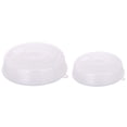 thumbnail image 1 of 2 Pcs Couvercles de Réfrigérateur pour Aliments Frais, Couvercles de Scellage pour Micro-Ondes (Blanc), 1 of 9