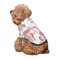 thumbnail image 5 of Honeii Tropical Corals Seahorse Print Small Dog Hoodies Pet Hooded Sweatshirts Fall Winter Puppy Cat Sweaters Warm Clothes for Small Dogs Outfits Costume-Large, 5 of 7