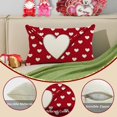 thumbnail image 6 of Red Valentines Pillow Covers 12x20 Love Heart Decorative Valentine Pillow Case Decoration Holiday Party Gifts Decoration for Home Sofa Couch(40)(12x20), 6 of 6