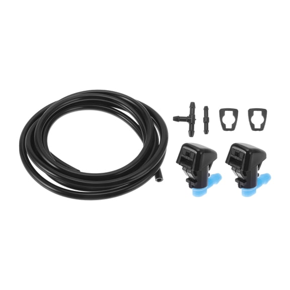 Unique Bargains Windshield Washer Nozzle Kit for Chevrolet Malibu 08-12 No.15247800 with Gaskets T Hose Connector,Straight Hose Connector Fluid Hose