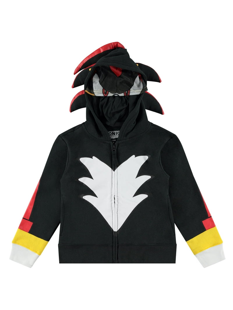 SEGA Shadow the Hedgehog Fleece Hoodie, Boys Sizes 4-20, Zip Up