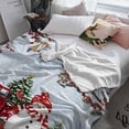 thumbnail image 3 of Winter Christmas Throw Flannel Blanket 32x48In Snowman Truck Berry Cardinal Bird Blue Super Soft Cozy Bed Blanket, Lightweight Plush Fuzzy Bed Throw for Bedroom Sofa Couch Living Room, 3 of 4