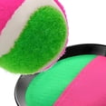 thumbnail image 2 of Juego de lanzamiento y captura (1 juego, 7,25 pulgadas), juego de playa, incluye dos raquetas de gancho y bucle y pelotas de tenis, juego de jardín y playa al aire libre para toda la familia, desarrol, 2 of 5