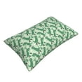 thumbnail image 3 of Naloa Dinosaurs on Roller Skater Pillowcase, Throw Pillowcase, Wrinkle-Free, Stain-Resistant with Hidden Zipper for Bedroom Sofa - 14"x20", 3 of 9