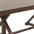 thumbnail image 3 of 72-90 Inch Rectangular Dining Table Extension Leaf Trestle Base Oak Gray, 3 of 5