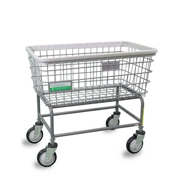 R&B Wire Products Antimicrobial Large Capacity Laundry Cart