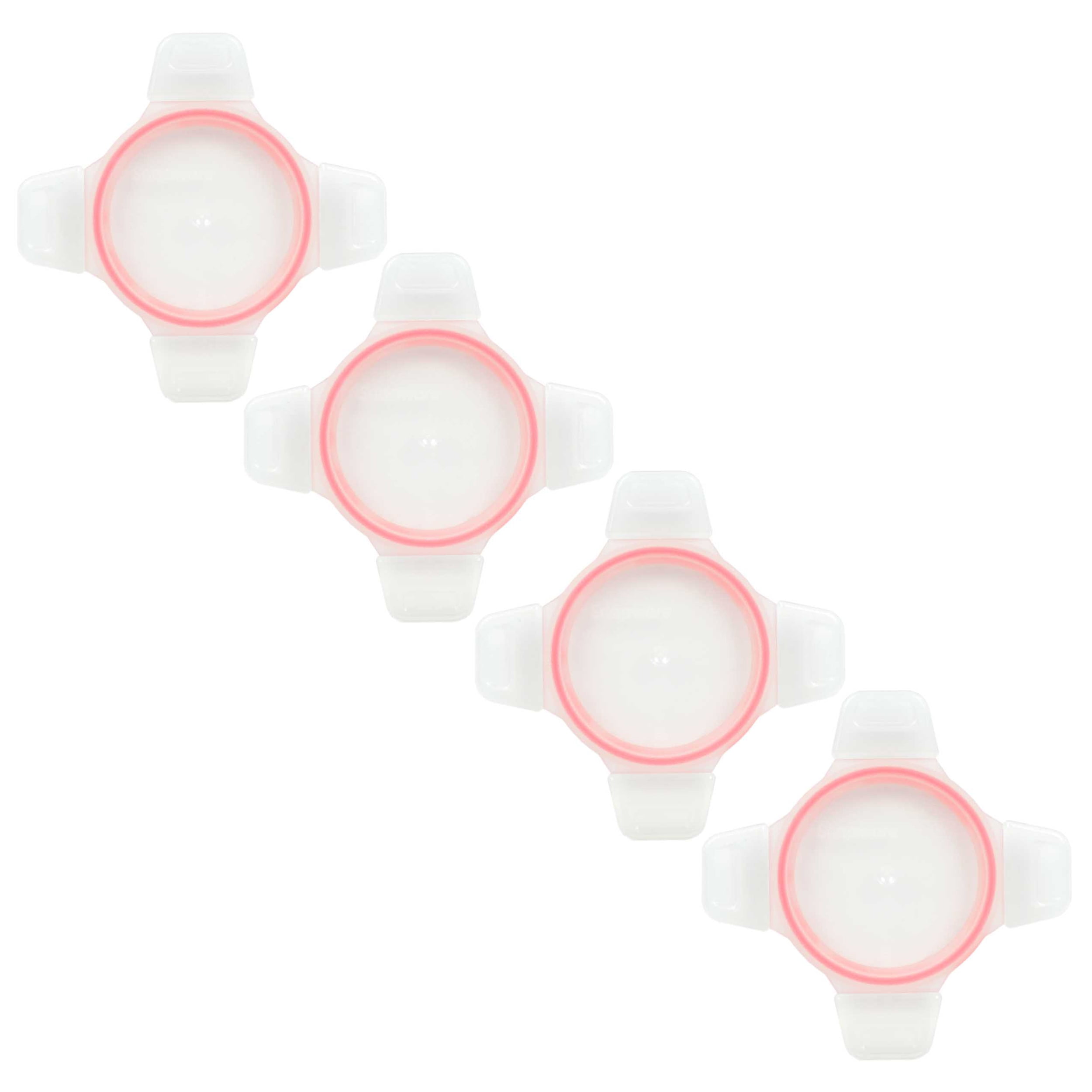 Snapware Airtight Replacement Lid Red Gasket Clear Round Plastic Cover