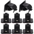 thumbnail image 1 of Shisuyan Drapery Rod Brackets Modern Style Black ABS 8Pcs, 1 of 8