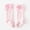Pink, variant on Unisex Kids Spanish Bowknot Knee High Socks, Cotton Long Tube Calf Socks, Solid Color Double Layer Ruffle Socks for Toddlers 0-7Y