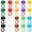 40Pcs, variant on Assorted Key Caps Identifiers Covers For Effective Key Management Feature Silicone In Various Color Fast Easy Key Access