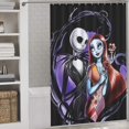 thumbnail image 3 of The Nightmare Before Christmas Rideau de Douche Décoratif Rideau de Bain Imperméable en Polyester avec 12 Crochets, 3 of 7