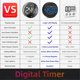 thumbnail image 2 of Visual Digital Timer with LED Display - Ideal for Kitchen, Blue, 2 of 5