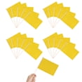 thumbnail image 1 of 20 banderines de bandera de palo, banderines pequeños de mano, minibanderines triangulares para decoración de fiestas para carnavales, eventos en interiores y exteriores, 14 x 21 cm, 1 of 5