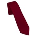 thumbnail image 3 of Scott Allan Collection Solid Burgundy Tie  | Slim Size 2.5" Adult Necktie, 3 of 7