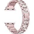 thumbnail image 1 of Bling Bands compatibles con Apple Watch Band 38 mm, 40 mm, 41 mm, 42 mm, 44 mm, 45 mm iWatch Series 7/6/5/4/3/2/1/SE, pulsera de metal ajustable, 1 of 5