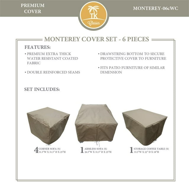 Ensemble de Housses de Protection MONTEREY-06c