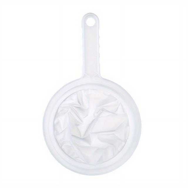 1pc, Mesh Strainers, Nylon Mesh Strainers, Soymilk Filter Mesh, Multifunctioanl Strainer With Handle, Food Filter Strainer, Juice Flour Filter, Strainer For Tea Juice Flour Soy Milk, Kitchen Gadgets,